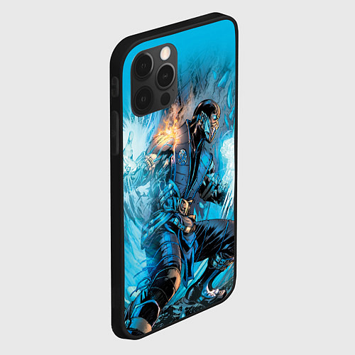 Чехол iPhone 12 Pro Mortal Kombat - Sub-Zero / 3D-Черный – фото 2