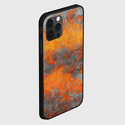 Чехол для iPhone 12 Pro Абстракция - orange-gray sandstorm, цвет: 3D-черный — фото 2