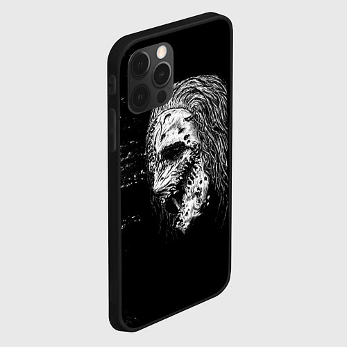 Чехол iPhone 12 Pro Слипкнот кори / 3D-Черный – фото 2