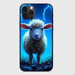 Чехол для iPhone 12 Pro Овечка в разрядах молнии, цвет: 3D-черный