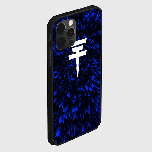 Чехол iPhone 12 Pro Tokio Hotel blue energy / 3D-Черный – фото 2