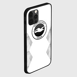 Чехол для iPhone 12 Pro Brighton white poly, цвет: 3D-черный — фото 2