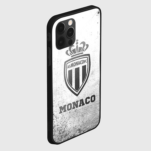 Чехол iPhone 12 Pro Monaco - white gradient / 3D-Черный – фото 2