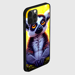 Чехол для iPhone 12 Pro Лемур желтый закат, цвет: 3D-черный — фото 2