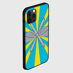 Чехол для iPhone 12 Pro Военно-воздушные силы: флаг, цвет: 3D-черный — фото 2