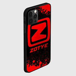 Чехол для iPhone 12 Pro Zotye - red gradient, цвет: 3D-черный — фото 2