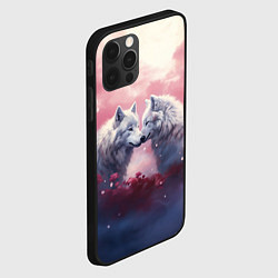 Чехол для iPhone 12 Pro Волчья пара, цвет: 3D-черный — фото 2