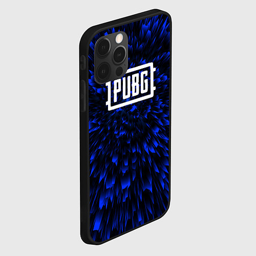 Чехол iPhone 12 Pro PUBG blue energy / 3D-Черный – фото 2