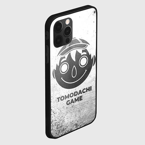 Чехол iPhone 12 Pro Tomodachi Game - white gradient / 3D-Черный – фото 2