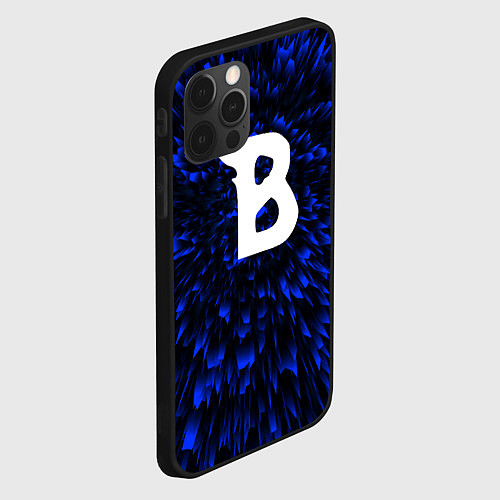 Чехол iPhone 12 Pro Beastars blue energy / 3D-Черный – фото 2