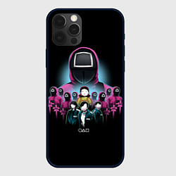 Чехол для iPhone 12 Pro Персонажи в Sguid game, цвет: 3D-черный