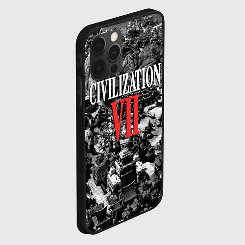 Чехол iPhone 12 Pro Civilization VII / 3D-Черный – фото 2