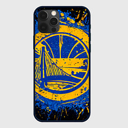Чехол для iPhone 12 Pro Логотип Голден Стэйт Уорриорз, цвет: 3D-черный