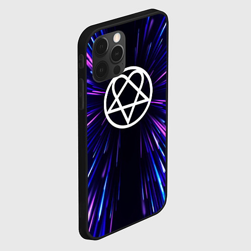 Чехол iPhone 12 Pro HIM neon energy / 3D-Черный – фото 2