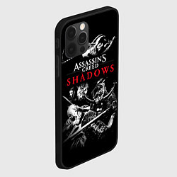 Чехол для iPhone 12 Pro Assassins Creed Shadows - samurai, цвет: 3D-черный — фото 2