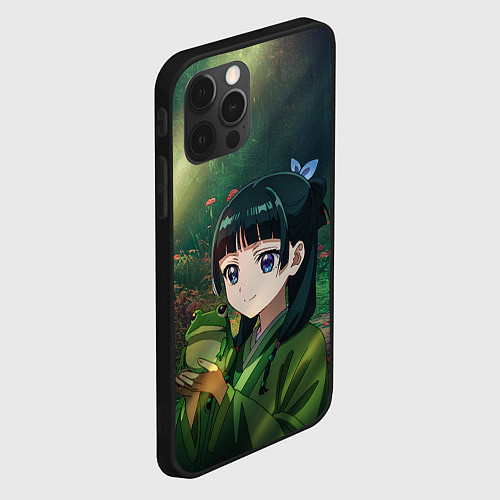 Чехол iPhone 12 Pro МаоМао и лягушка - Монолог Фармацевта / 3D-Черный – фото 2