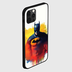 Чехол для iPhone 12 Pro Бэтмен в краске, цвет: 3D-черный — фото 2
