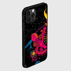 Чехол для iPhone 12 Pro Psychedelic abstract art, цвет: 3D-черный — фото 2