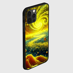 Чехол для iPhone 12 Pro Neon galaxy - ai art fantasy, цвет: 3D-черный — фото 2