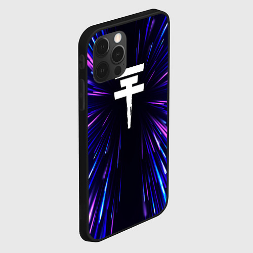 Чехол iPhone 12 Pro Tokio Hotel neon energy / 3D-Черный – фото 2