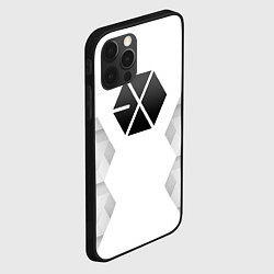Чехол для iPhone 12 Pro Exo white poly, цвет: 3D-черный — фото 2