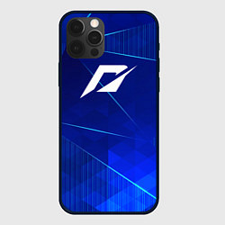 Чехол для iPhone 12 Pro Need for Speed blue poly, цвет: 3D-черный