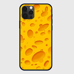 Чехол для iPhone 12 Pro Сыр, цвет: 3D-черный
