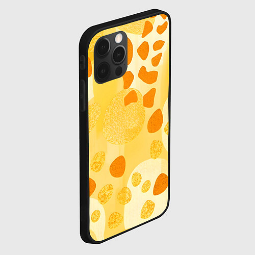 Чехол iPhone 12 Pro Солнечные пятна жирафа / 3D-Черный – фото 2