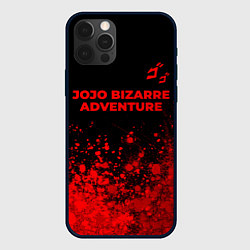 Чехол для iPhone 12 Pro JoJo Bizarre Adventure - red gradient посередине, цвет: 3D-черный