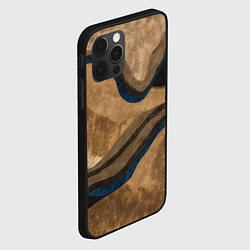 Чехол для iPhone 12 Pro Песочная абстракция, цвет: 3D-черный — фото 2