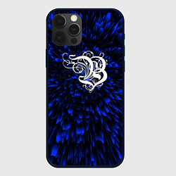 Чехол для iPhone 12 Pro Burzum blue energy, цвет: 3D-черный