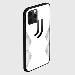 Чехол для iPhone 12 Pro Juventus white poly, цвет: 3D-черный — фото 2
