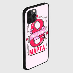 Чехол для iPhone 12 Pro Женский день - 8 марта, цвет: 3D-черный — фото 2