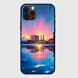 Чехол для iPhone 12 Pro Античный островок, цвет: 3D-черный