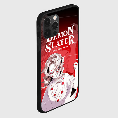 Чехол iPhone 12 Pro Гора Натагумо - демон паук / 3D-Черный – фото 2