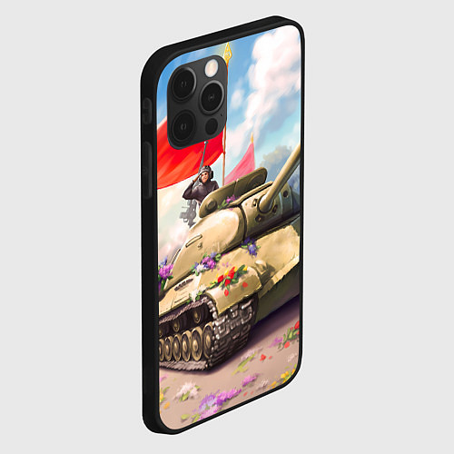 Чехол iPhone 12 Pro Русский танк / 3D-Черный – фото 2