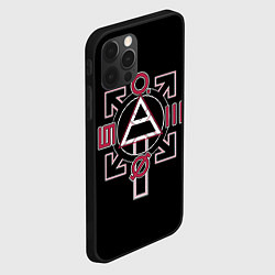 Чехол для iPhone 12 Pro 30 Seconds to Mars - poster, цвет: 3D-черный — фото 2
