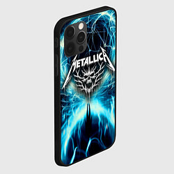 Чехол для iPhone 12 Pro Neon glow - Metallica, цвет: 3D-черный — фото 2