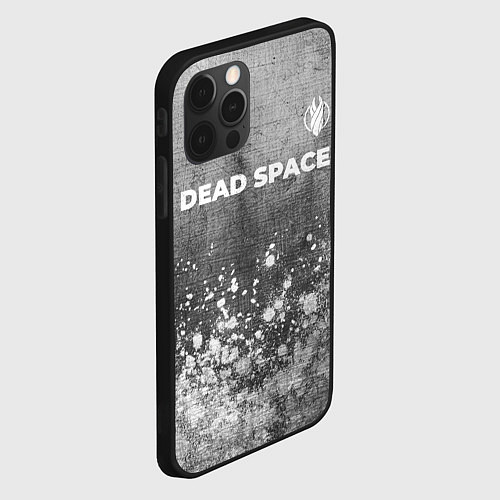 Чехол iPhone 12 Pro Dead Space - grey gradient посередине / 3D-Черный – фото 2