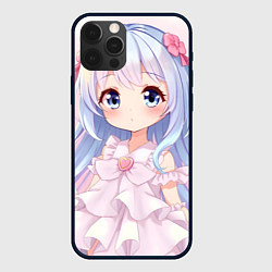 Чехол для iPhone 12 Pro Аниме в стиле каваи, цвет: 3D-черный