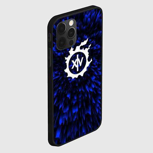 Чехол iPhone 12 Pro Final Fantasy blue energy / 3D-Черный – фото 2
