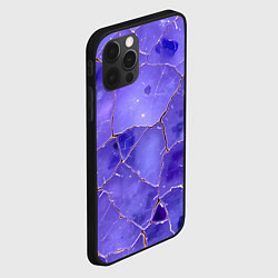 Чехол для iPhone 12 Pro Срез аметиста, цвет: 3D-черный — фото 2