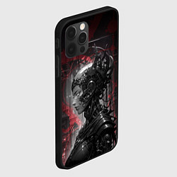 Чехол для iPhone 12 Pro Футуристичная кибернетическая жница, цвет: 3D-черный — фото 2
