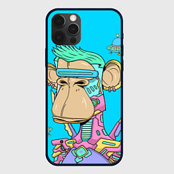 Чехол для iPhone 12 Pro NFT cyber ape UFO, цвет: 3D-черный