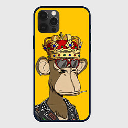 Чехол для iPhone 12 Pro NFT ape king, цвет: 3D-черный