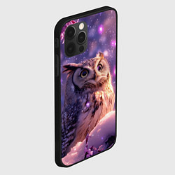Чехол для iPhone 12 Pro Большая мудрая сова, цвет: 3D-черный — фото 2