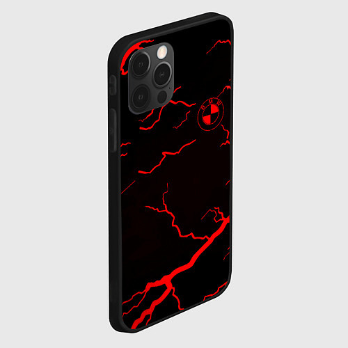 Чехол iPhone 12 Pro BMW storm red color / 3D-Черный – фото 2