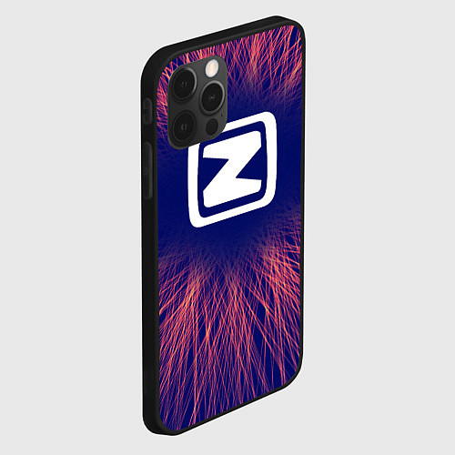 Чехол iPhone 12 Pro Zotye red energy / 3D-Черный – фото 2