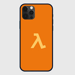 Чехол для iPhone 12 Pro Half-Life orange, цвет: 3D-черный