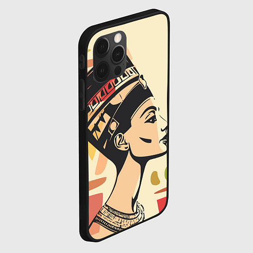Чехол iPhone 12 Pro Нефертити / 3D-Черный – фото 2